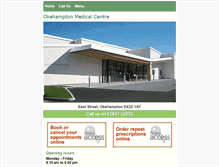 Tablet Screenshot of okehamptonmedicalcentre.co.uk